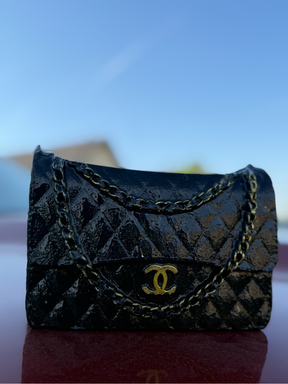 Beautiful handmade luxury purse planter